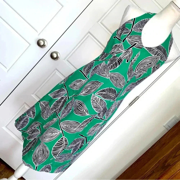 Sag Harbor Halter Dress Tie Neck High Empire Waist Zipper Back Size 6 - Picture 7 of 12